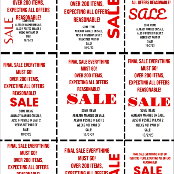 EVERYTHING MUST GO FINAL SALE! - Picture 2 of 2